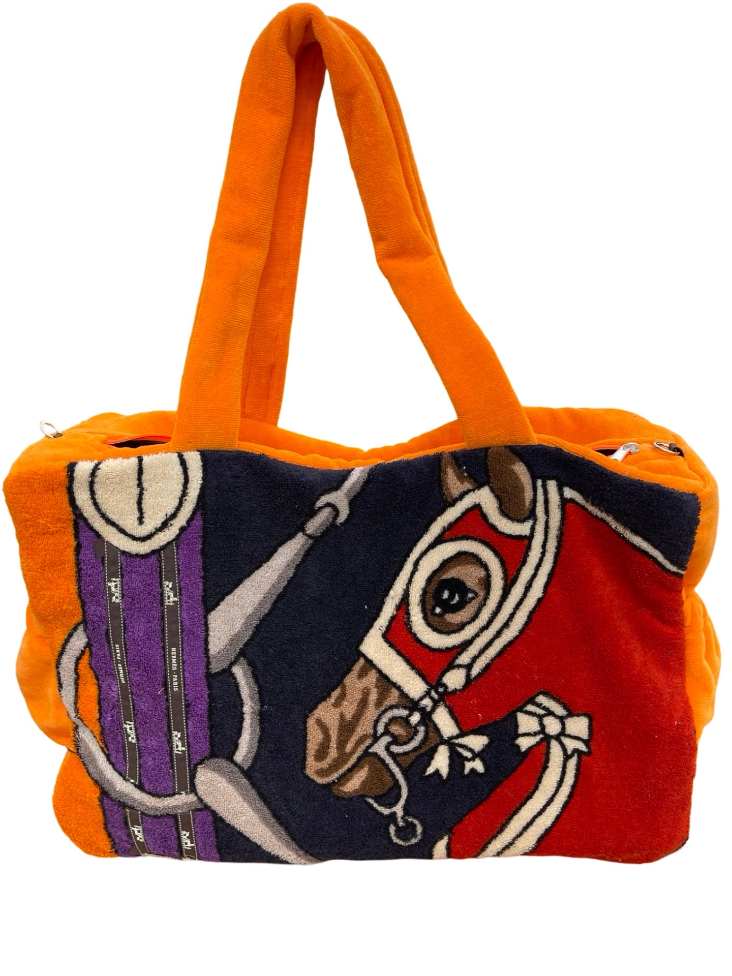 Hermes horses diaper bag
