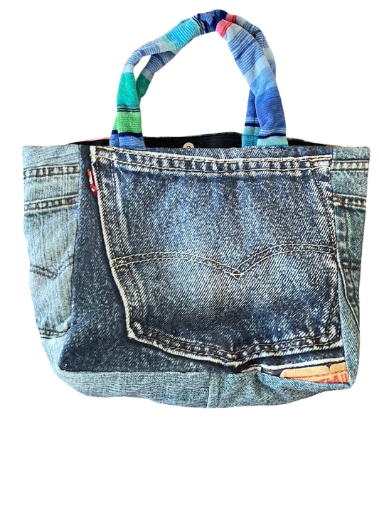 Faux denim medium