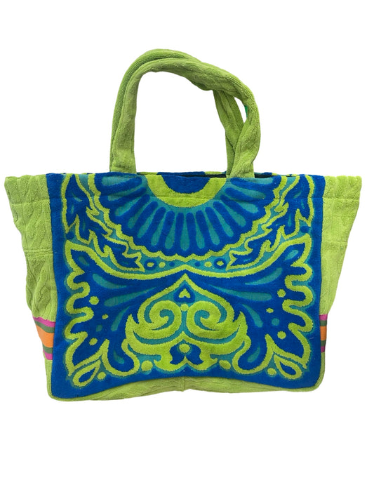 Vintage lime green blue