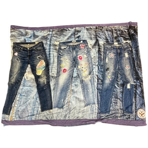 Patched jeans